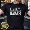 Original LGBT Lesbian Gay Bisexual Transgender Haram T-Shirt featuring vibrant colors and bold graphic design.