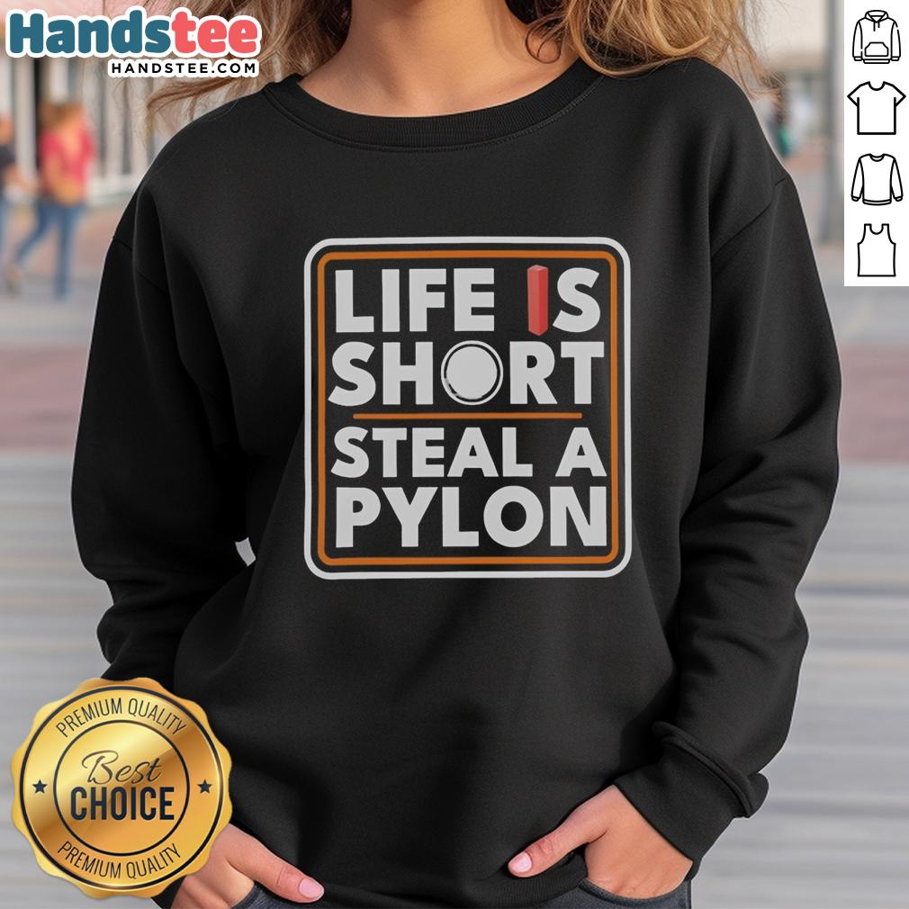 original-life-is-short-steal-a-pylon-sweatshirt Original Life Is Short Steal A Pylon Sweatshirt in vibrant colors, perfect for casual style and statement fashion.