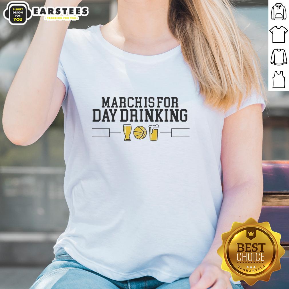 original-march-is-for-day-drinking-style-march-madness-ladies-tee Original March Is For Day Drinking Style March Madness Ladies Tee in vibrant colors, perfect for basketball fans.
