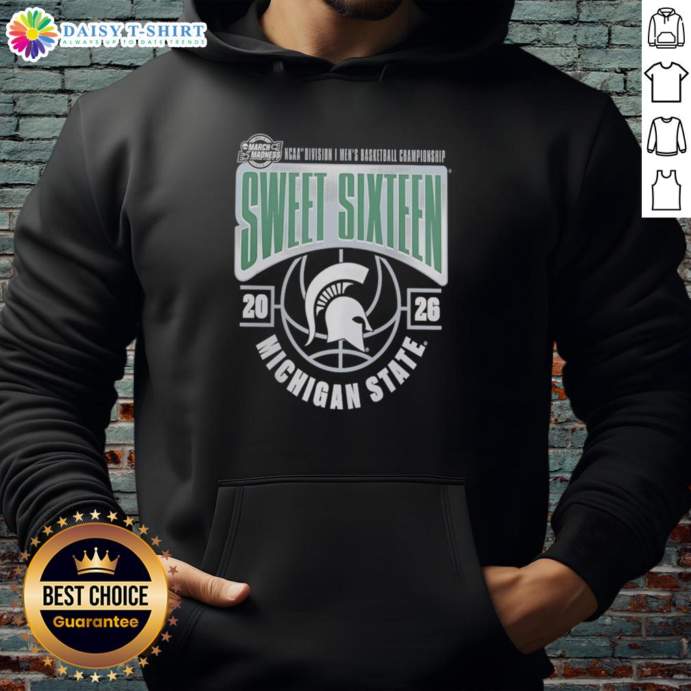 Original Michigan State Spartans 2026 NCAA Men's Basketball Tournament March Madness Sweet 16 Hoodie Original Michigan State Spartans 2026 NCAA Men's Basketball Tournament Sweet 16 hoodie, perfect for March Madness fans.