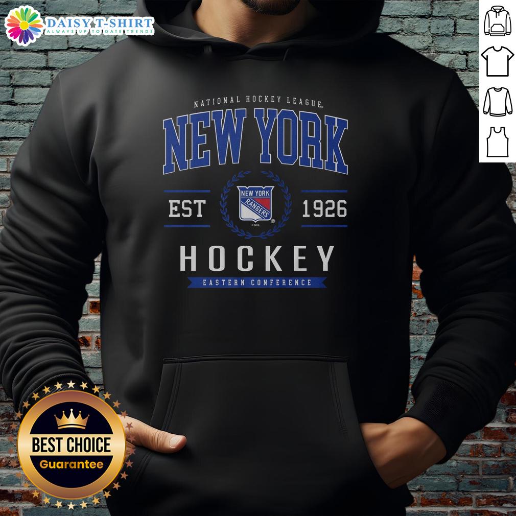 Original New York Rangers Hockey Legacy Crest Hoodie Alt Text: Original New York Rangers Hockey Legacy Crest Hoodie featuring iconic team logo and stylish design for fans.