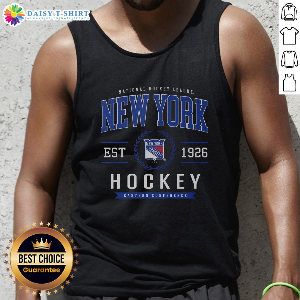 Original New York Rangers Hockey Legacy Crest Tank Top Original New York Rangers Hockey Legacy Crest Tank Top showcasing team spirit and classic design for fans.