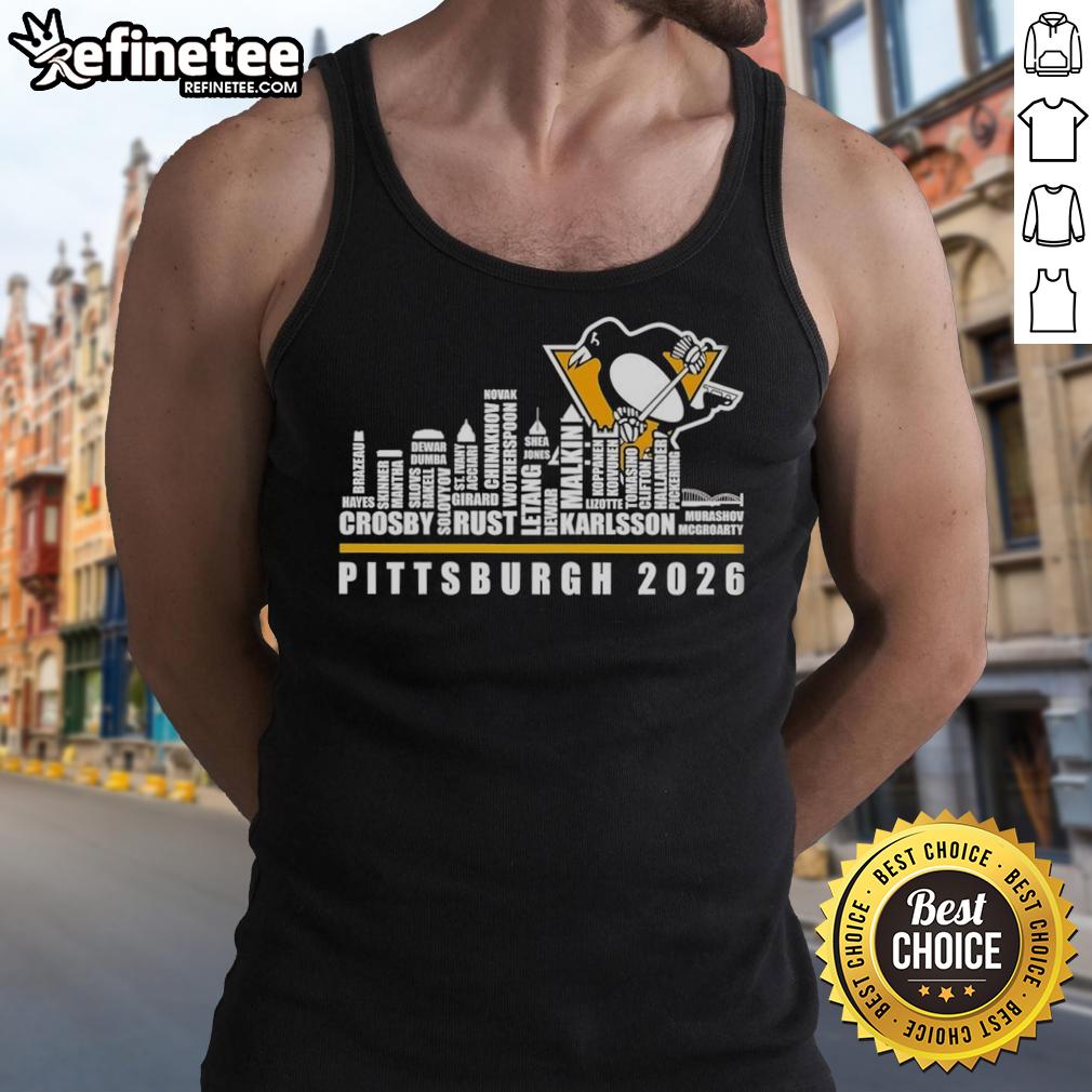 original-nhl-pittsburgh-penguins-x-skyline-city-tank-top Alt Text: Pittsburgh Penguins skyline tank top featuring original NHL design, perfect for fans and casual wear.