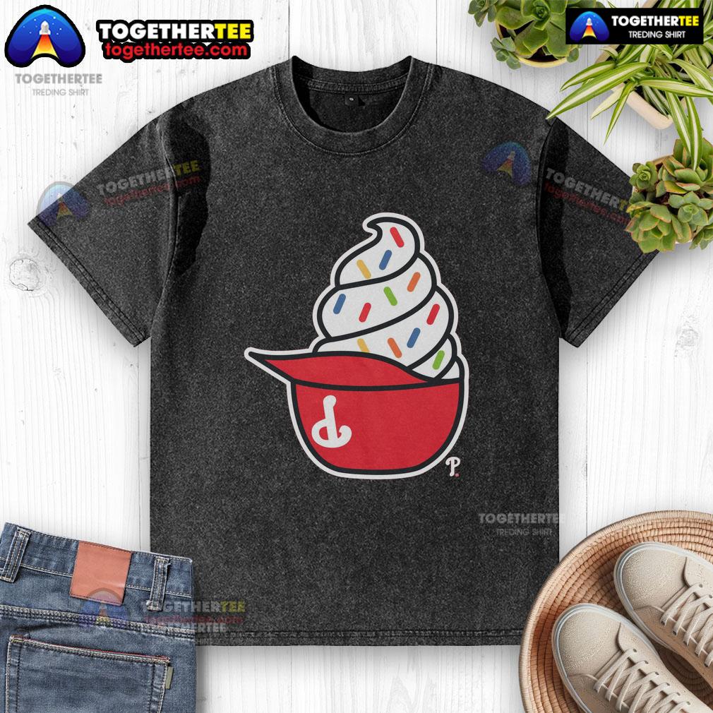 Original Philadelphia Phillies Ice Cream Washed T Shirt Original Philadelphia Phillies Ice Cream Washed T-Shirt featuring a vintage design and soft fabric, perfect for fans.