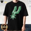 Original San Antonio Spurs white logo Patrick's Day T-shirt featuring a stylish design for fans and festive celebrations.