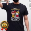 Original Snoopy and Charlie Brown NCAA Forever Louisville Cardinals fan T-shirt, celebrating win or lose spirit.