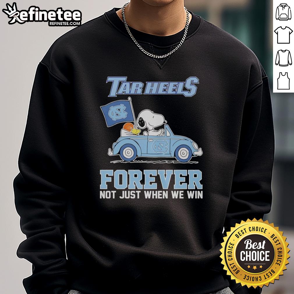 original-snoopy-and-woodstock-diving-north-carolina-tar-heels-car-forever-not-just-when-we-win-sweatshirt Alt Text: Cozy sweatshirt featuring Snoopy and Woodstock diving, celebrating North Carolina Tar Heels spiritperfect for fans!