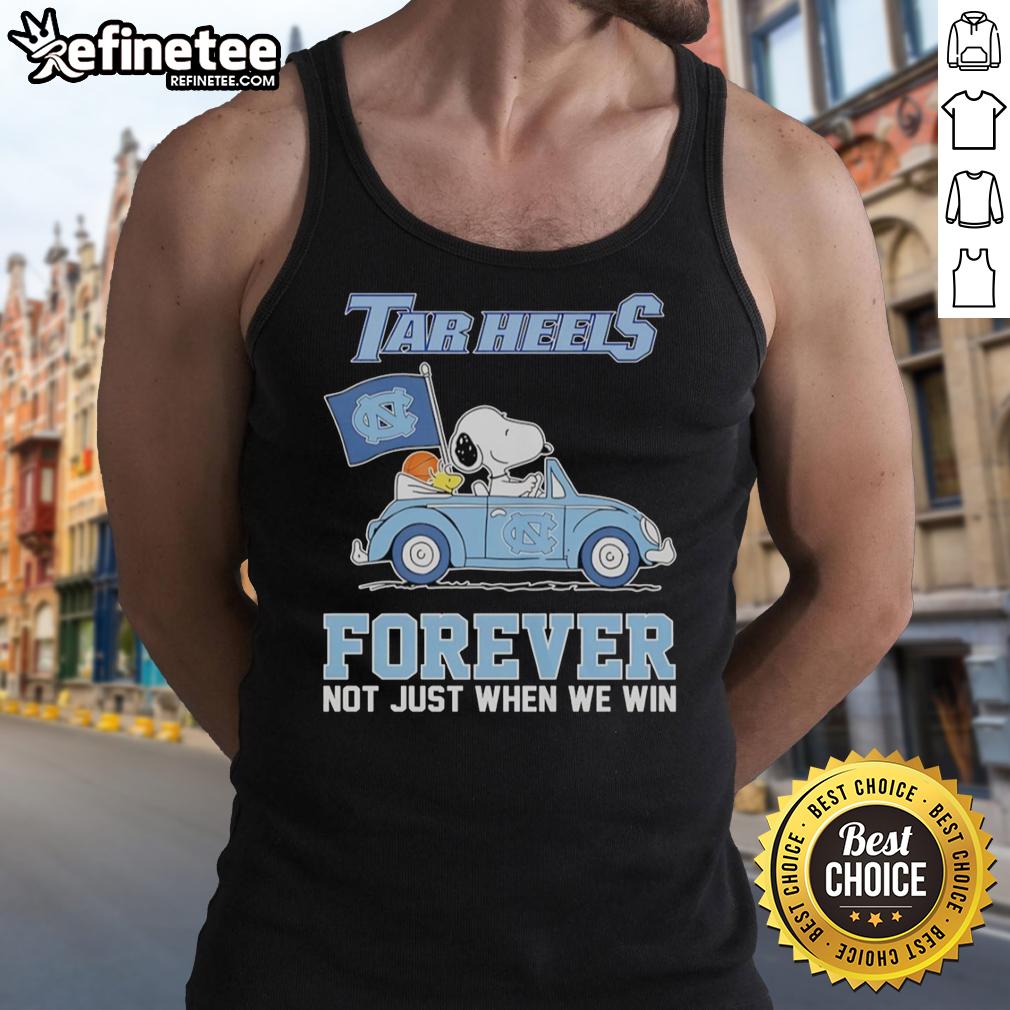 original-snoopy-and-woodstock-diving-north-carolina-tar-heels-car-forever-not-just-when-we-win-tank-top Original Snoopy and Woodstock diving tank top for North Carolina Tar Heels fans, celebrating school spirit year-round.