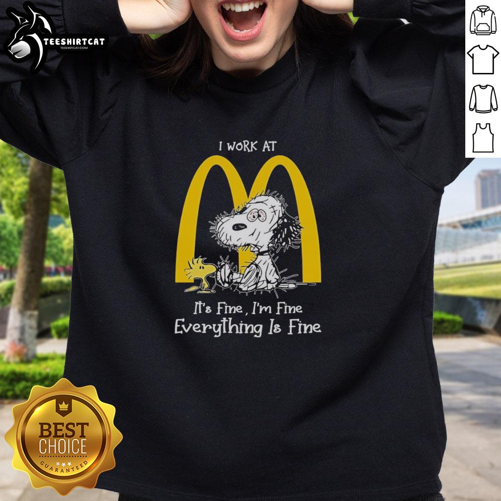 original-snoopy-and-woodstock-mcdonalds-its-fine-im-fine-everything-is-fine-sweatshirt Original Snoopy And Woodstock McDonald's It's Fine I'm Fine Everything Is Fine T-Shirt - Image 5