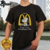 Original Snoopy and Woodstock McDonald's T-shirt featuring 'It's fine, I'm fine, everything is fine' slogan.
