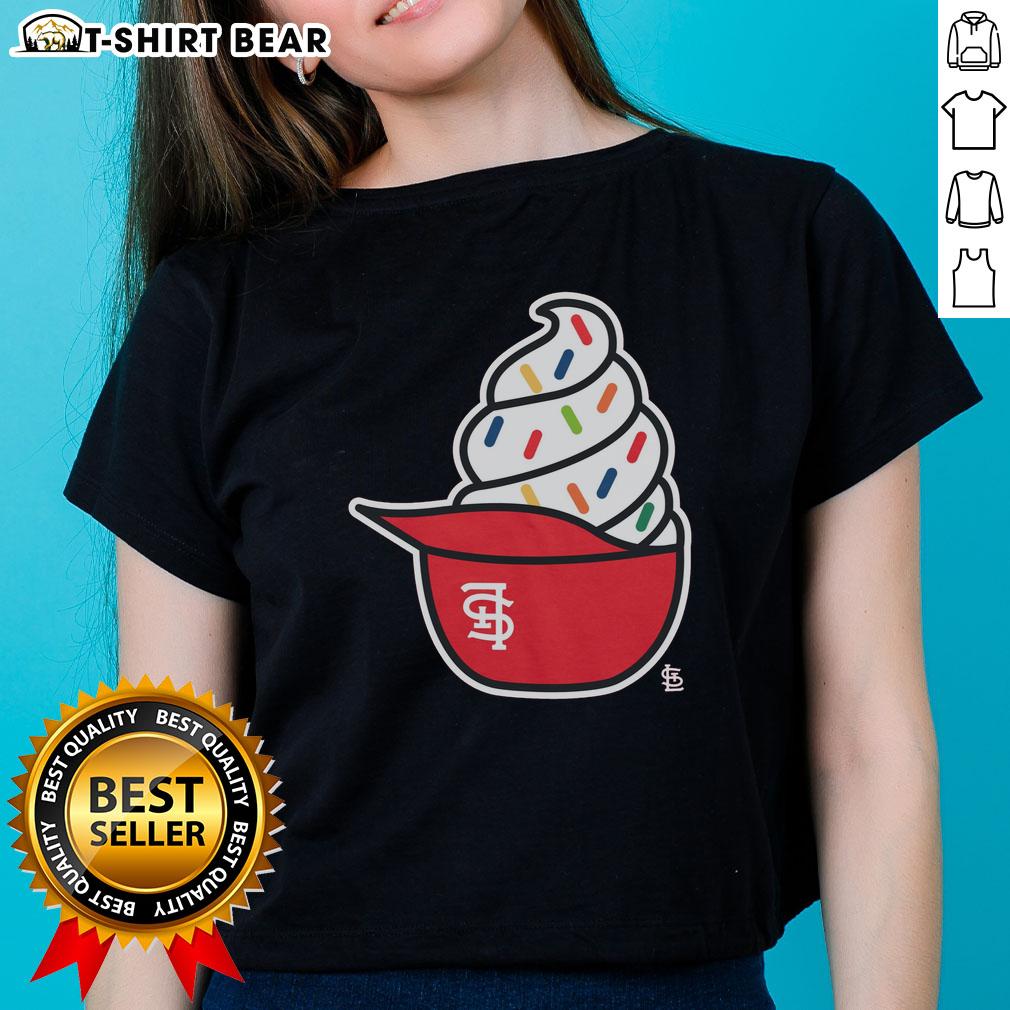 Original St. Louis Cardinals Ice Cream Ladies Tee Original St. Louis Cardinals Ice Cream Ladies Tee featuring vibrant team colors and logo, perfect for fans.