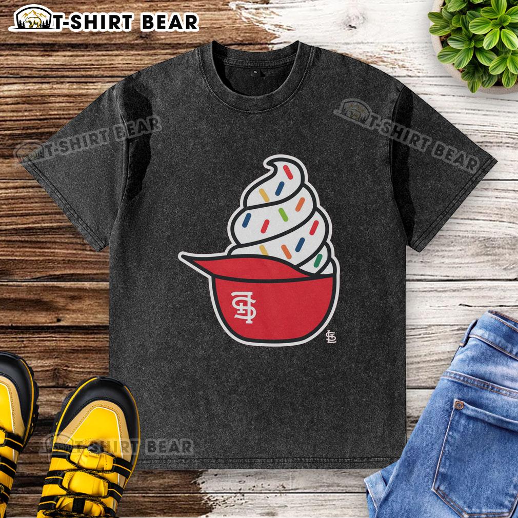 Original St. Louis Cardinals Ice Cream Washed T Shirt Original St. Louis Cardinals ice cream washed t-shirt featuring team logo and vibrant colors for fans and collectors.
