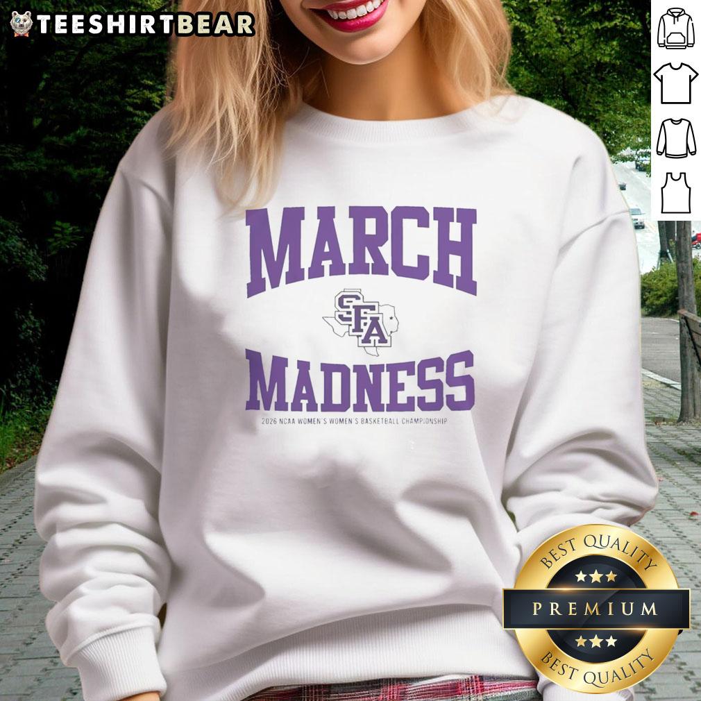 original-stephen-f-austin-ladyjacks-march-madness-ncaa-womens-basketball-championship-2026-sweatshirt 2026 NCAA Women's Basketball Championship Stephen F. Austin Ladyjacks sweatshirt showcasing team spirit and style.