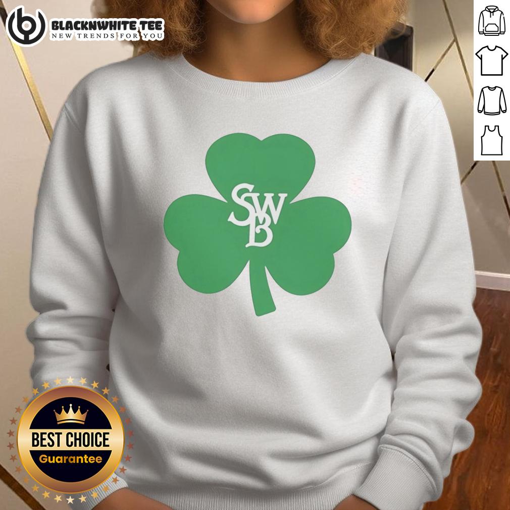 Original Swb Clover Lucky St Patrick'S Day Sweatshirt Original SWB Clover Lucky St. Patrick's Day Sweatshirt featuring a vibrant green clover design for festive celebrations.