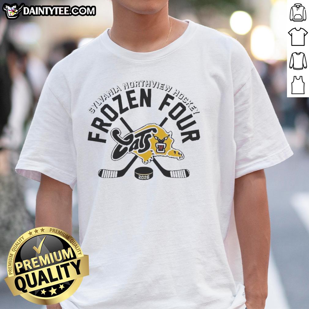 original-sylvania-northview-hockey-2026-frozen-four-cats-t-shirt-1 Alt Text: Original Sylvania Northview Hockey 2026 Frozen Four Cats T-Shirt featuring team colors and logo for fans.