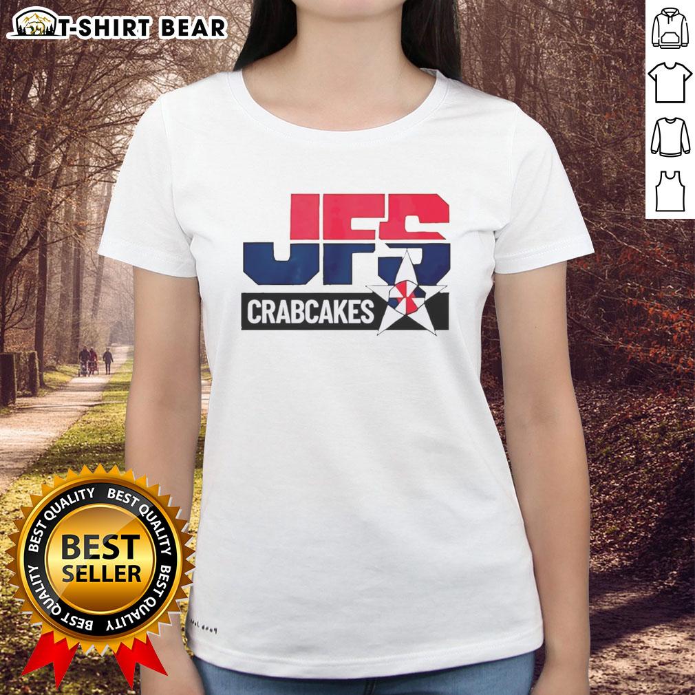 Original Tony Jfs Crabcakes Ladies Tee Original Tony J's Crabcakes ladies tee featuring a stylish design, perfect for seafood lovers and casual wear.