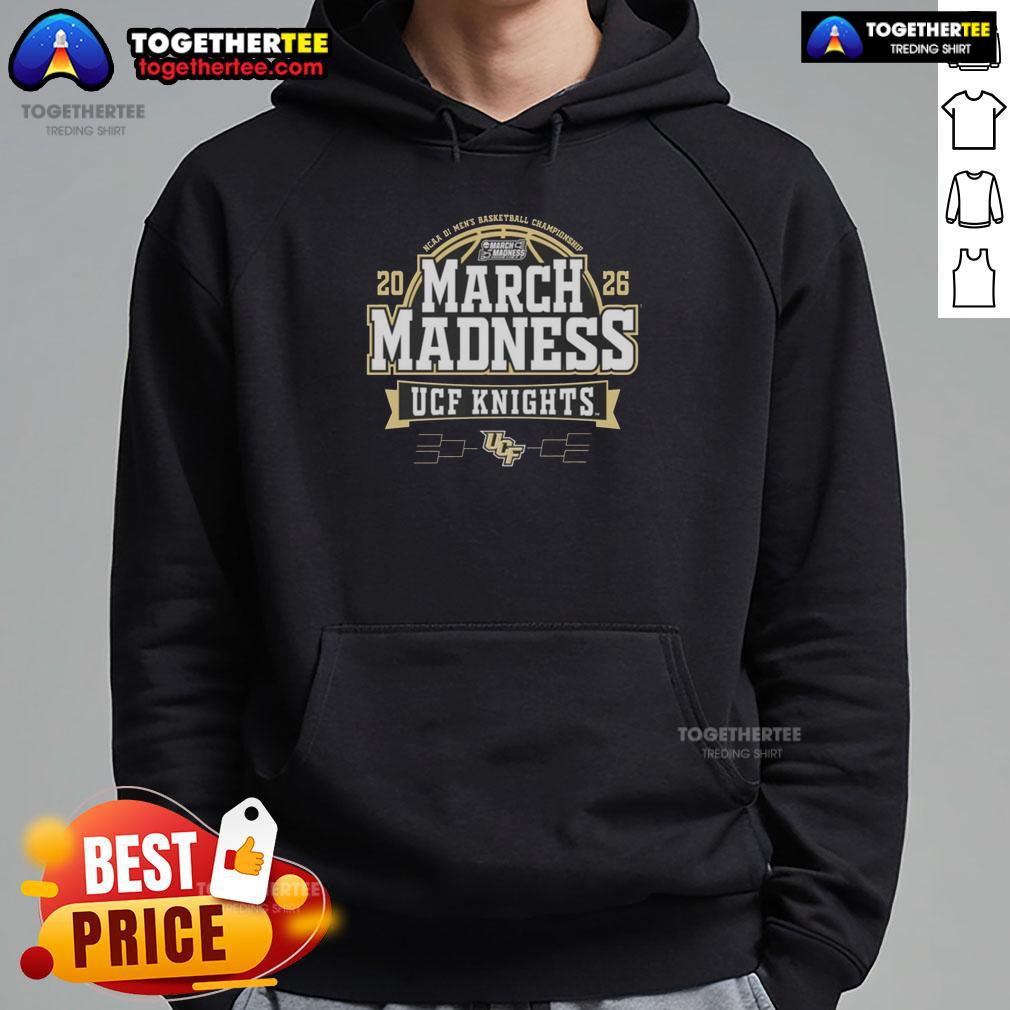 Original Ucf Knights March Madness NCAA Division I Men's Basketball Championship Hoodie Original UCF Knights March Madness NCAA Division I Men's Basketball Championship hoodie in black, showcasing team spirit.