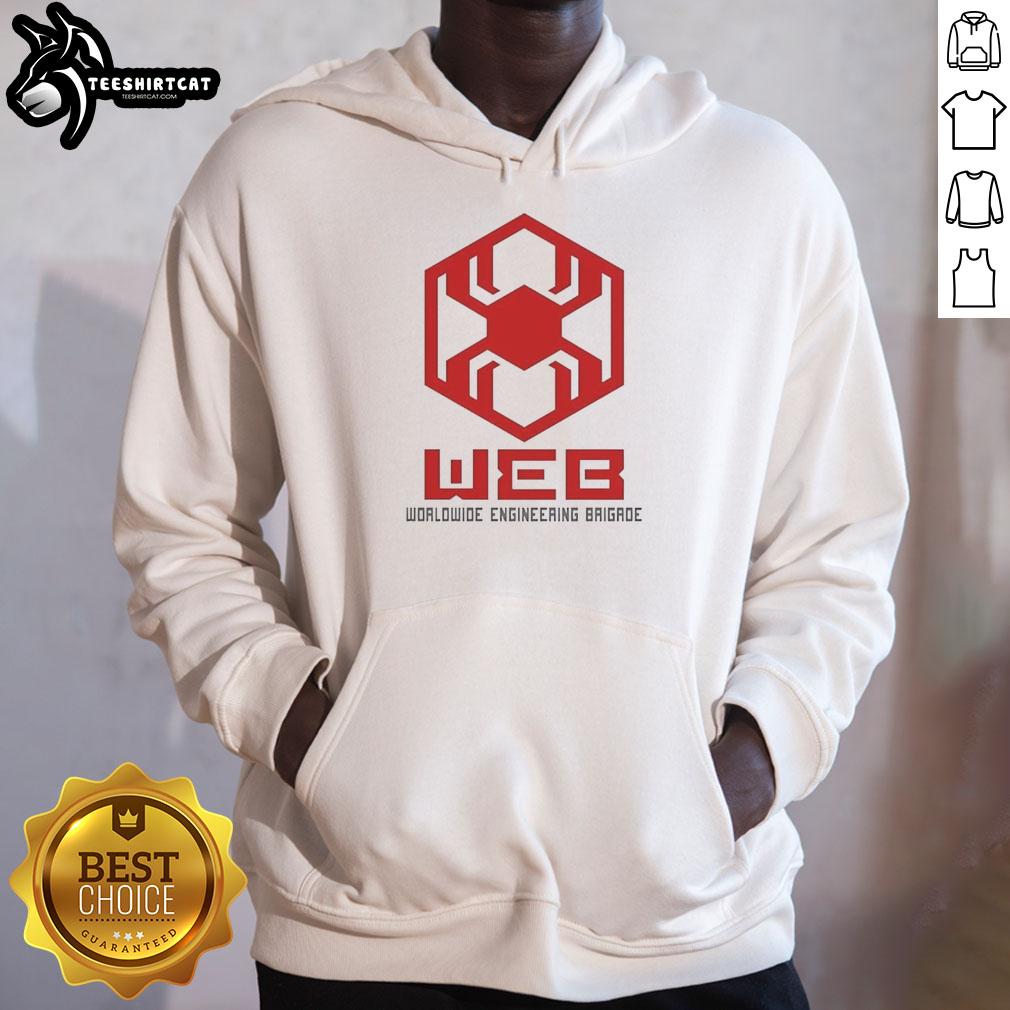 original-web-worldwide-engineering-brigade-hoodie Original Web Worldwide Engineering Brigade Hoodie in navy blue, featuring a logo and a comfortable, stylish design.