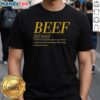 Alt Text: Original What's Beef When You Need Two Gats To Go To Sleep T-Shirt featuring bold graphic design and comfortable fit.