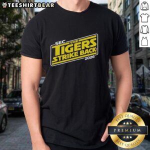 Pretty LSU Tigers SEC The Tigers Strike Back 2026 T-Shirt featuring vibrant colors and bold team graphics.