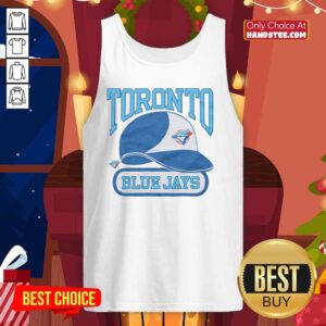 Alt Text: Premium Toronto Blue Jays hat and Homage Hyperlocal tank top displayed together, showcasing stylish baseball fan gear.