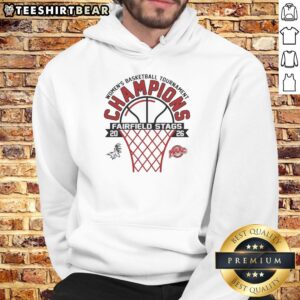 2026 Hot Fairfield Stags Women's Basketball Tournament Champions hoodie in vibrant colors, showcasing team spirit and pride.