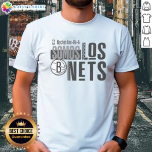 Premium Brooklyn Nets NBA 2025 Noches ne-B-A T-Shirt featuring a stylish design for fans and athletes.