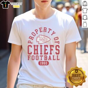 Premium Kansas City Chiefs Football Property 1960 T-Shirt featuring vintage design and team logo, perfect for fans.