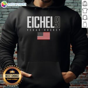Good Jack Eichel 9 Vegas Golden Knights USA Flag Elite Hoodie showcasing team colors and logo, perfect for fans.