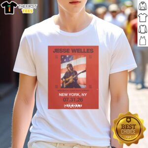 Good Jesse Welles Red Tour 2026 North America City Dates Poster on a stylish T-shirt for fans and concert-goers.