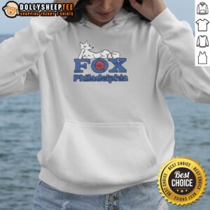 Stylish Top Philadelphia Fox Hoodie in vibrant colors, perfect for casual wear and showcasing Philadelphia pride.