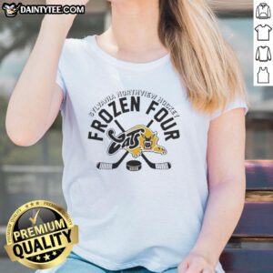 Alt Text: Original Sylvania Northview Hockey 2026 Frozen Four Cats Ladies Tee featuring vibrant team colors and logo.