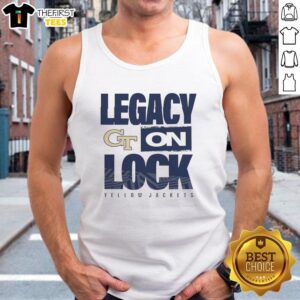 Alt Text: Awesome Georgia Tech Yellow Jackets NCAA 2026 Legacy On Lock On Tank Top showcasing team spirit and style.