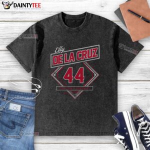 Alt Text: Awesome Elly De La Cruz Classic Diamond Washed T-Shirt in vibrant colors, perfect for casual wear and style.