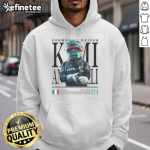 Awesome Kimi Antonelli F1 Racing Hoodie featuring vibrant design and motorsport branding, perfect for racing fans.