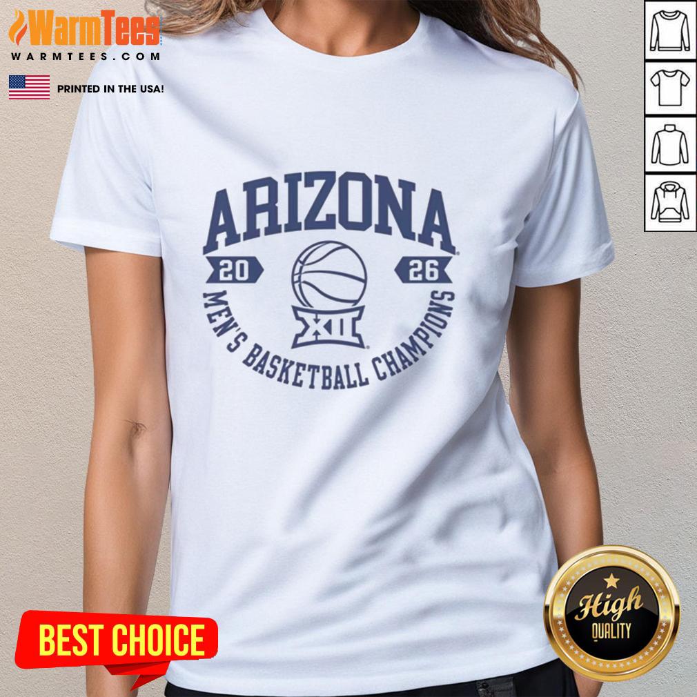 premium-arizona-wildcats-white-summit-sportswear-big-12-2026-mens-basketball-champions-ladies-tee Alt Text: Premium Arizona Wildcats white tee for 2026 Big 12 Men's Basketball Champions, perfect for fans and collectors.