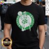 Premium Boston Celtics white logo Patrick's Day T-shirt featuring a festive design perfect for basketball fans.