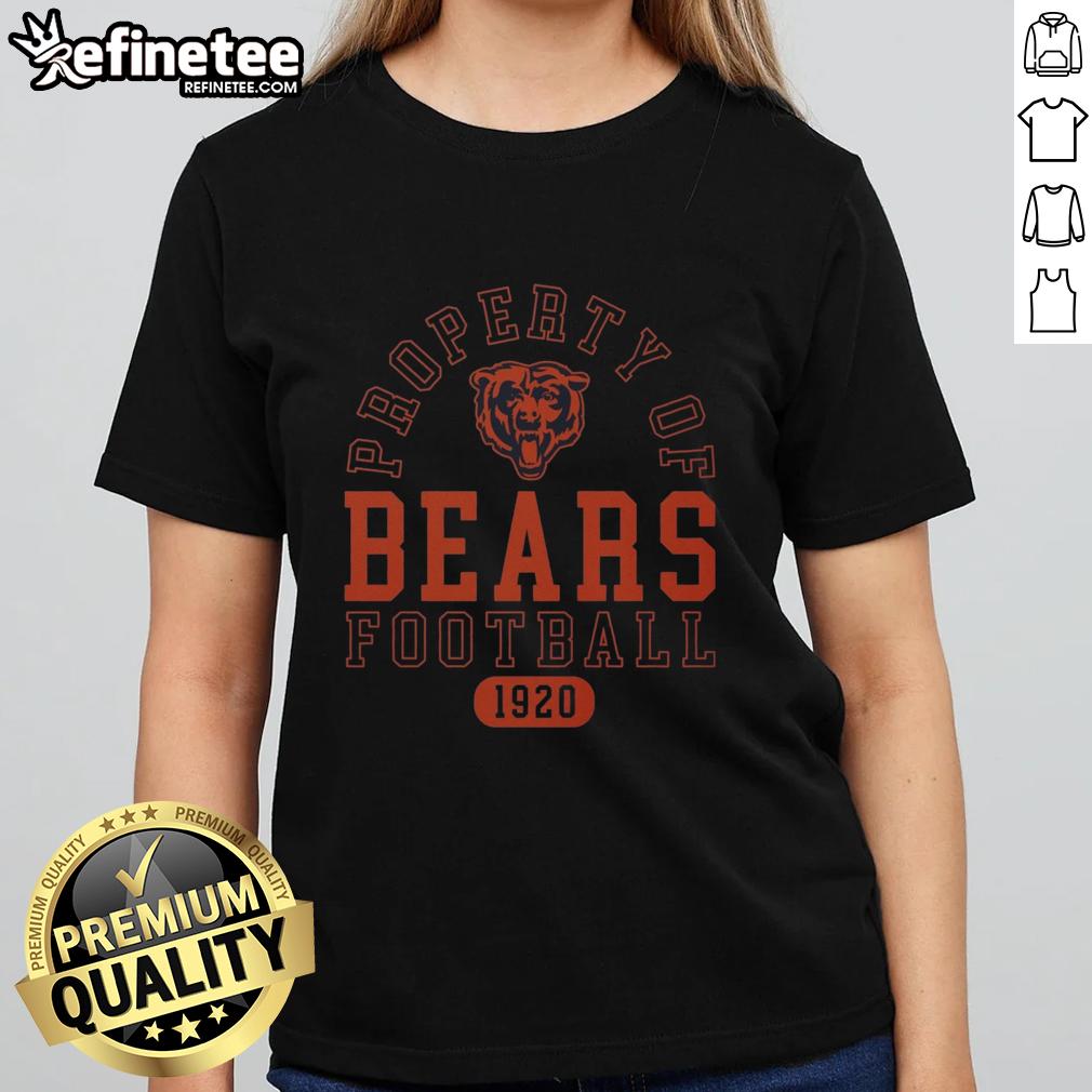 premium-chicago-bears-football-property-1920-ladies-tee Premium Chicago Bears Football Property 1920 Ladies Tee featuring team colors and logo, perfect for female fans.