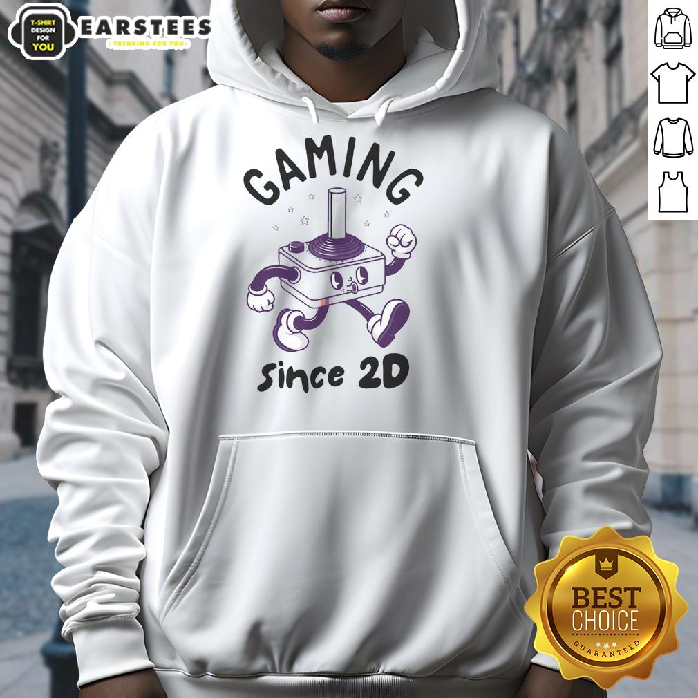 premium-gaming-since-2d-hoodie Premium Gaming Since 2D Hoodie in black, featuring a stylish design perfect for gamers and casual wear.