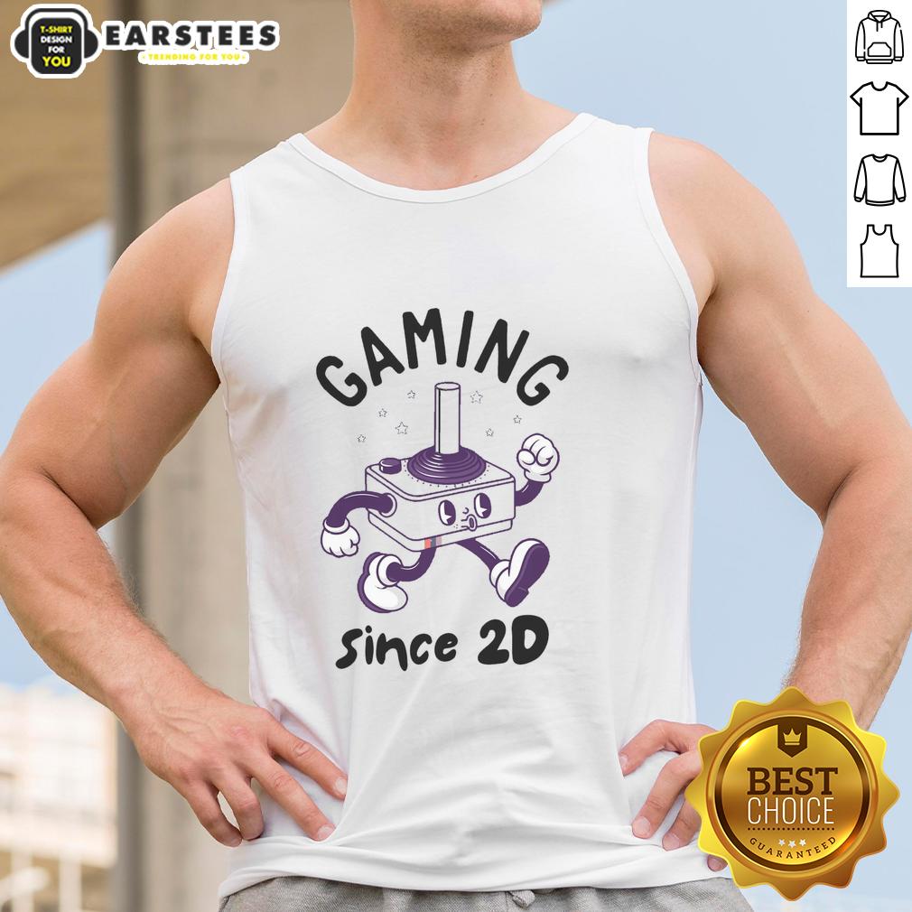 premium-gaming-since-2d-tank-top Premium Gaming Since 2d T-Shirt - Image 4