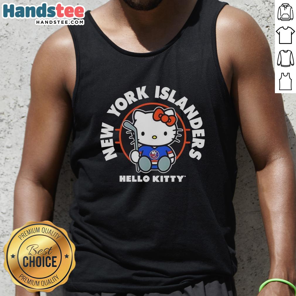 premium-hello-kitty-x-new-york-islanders-nhl-logo-tank-top Alt Text: Premium Hello Kitty x New York Islanders NHL logo tank top featuring a cute design perfect for fans and casual wear.