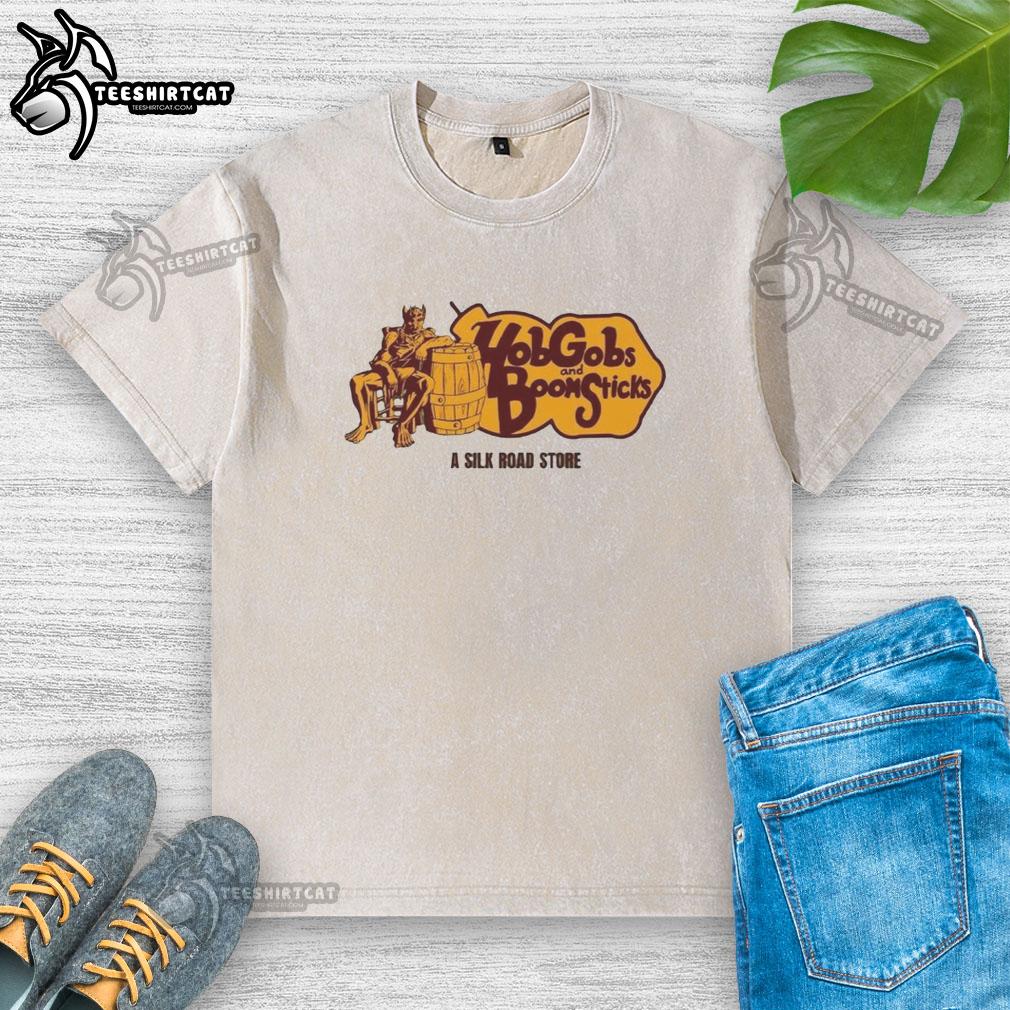 premium-hobgobs-and-boom-sticks-a-silk-road-store-washed-t-shirt Premium Hobgobs and Boom Sticks washed t-shirt from Silk Road Store, featuring vibrant graphics and a comfortable fit.