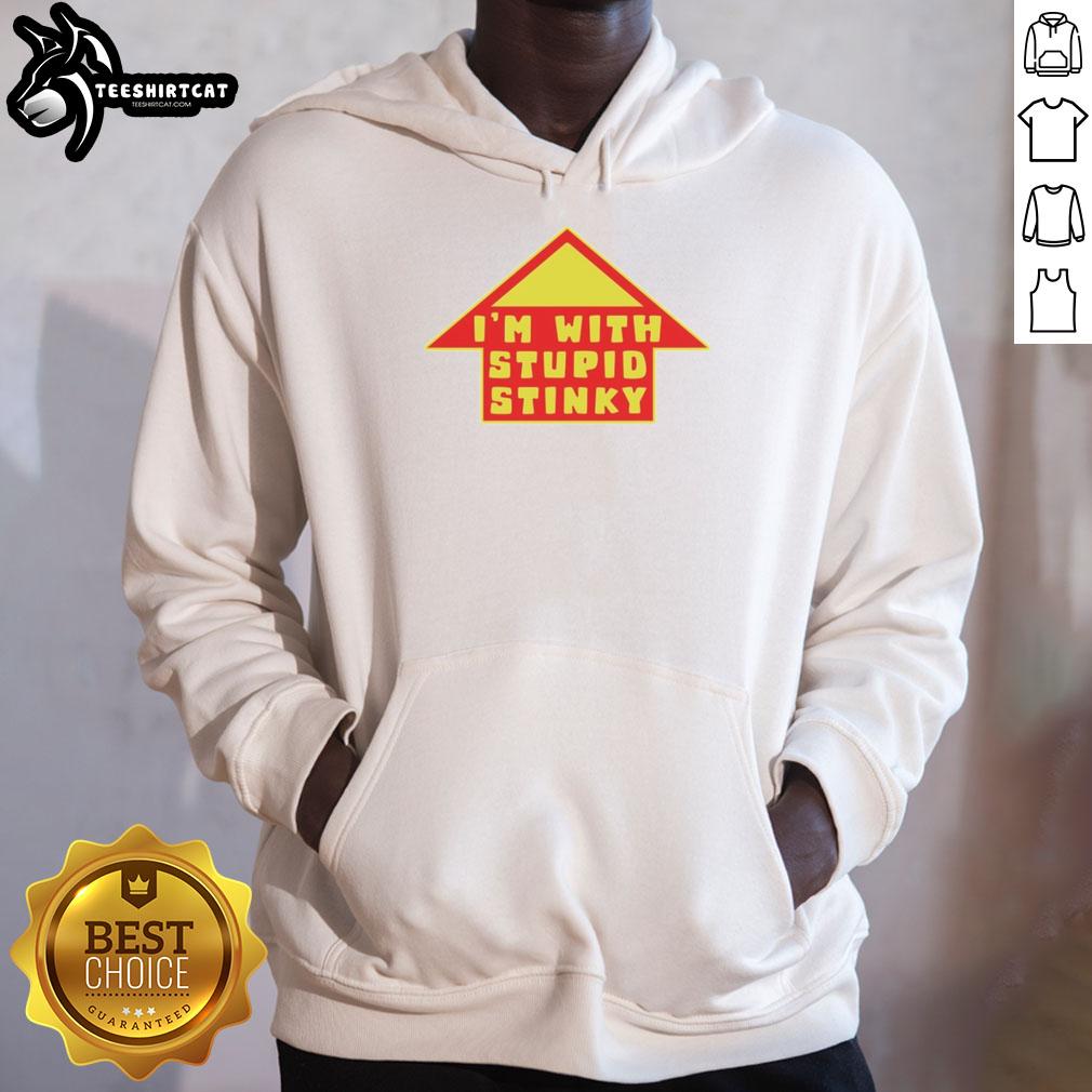 premium-im-with-stupid-stinky-hoodie Premium 'Im With Stupid' Stinky Hoodie in vibrant colors, perfect for casual wear and making a fun fashion statement.