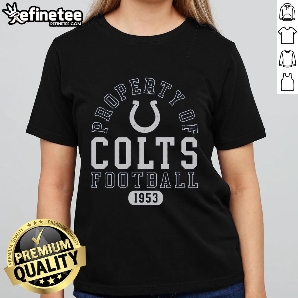 premium-indianapolis-colts-football-property-1953-ladies-tee Premium Indianapolis Colts Football Property 1953 Ladies Tee - Stylish women's apparel for Colts fans.