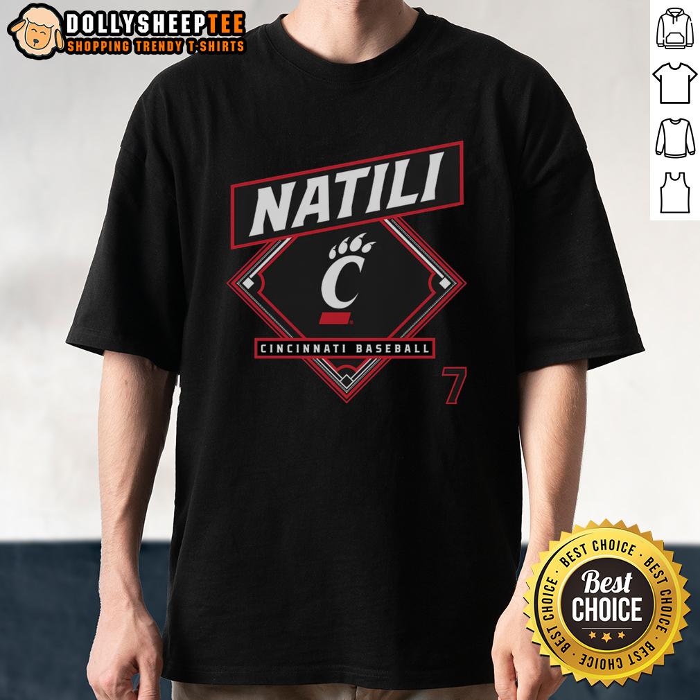 Premium Jack Natili Cincinnati Bearcats Baseball T Shirt Premium Jack Natili Cincinnati Bearcats Baseball T-Shirt featuring team logo and stylish design for fans.
