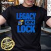 Alt Text: Premium Kansas Jayhawks NCAA 2026 Legacy On Lock mascot t-shirt featuring vibrant colors and team logo design.