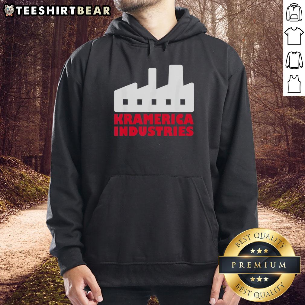 premium-kramerica-industries-hoodie Premium Kramerica Industries Hoodie in black, featuring a stylish logo and comfortable fit for casual wear.