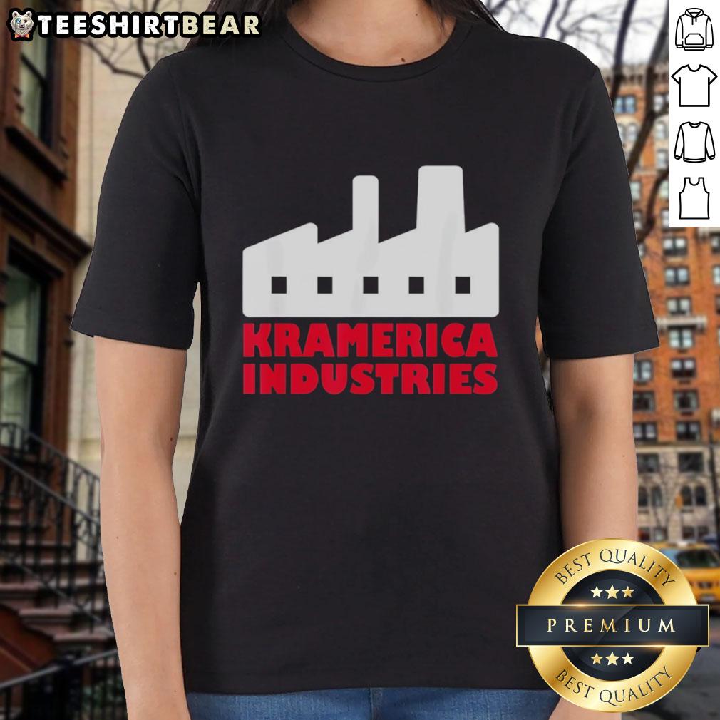 premium-kramerica-industries-ladies-tee Alt Text: Premium Kramerica Industries Ladies Tee featuring a stylish design, perfect for casual wear and fan apparel.