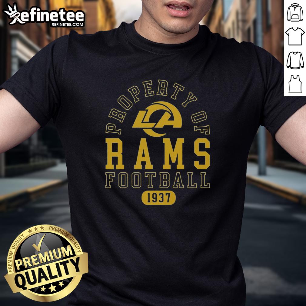 premium-los-angeles-rams-football-property-1937-t-shirt-1 Premium Los Angeles Rams Football Property 1937 T-Shirt featuring vintage design and team logo, perfect for fans.