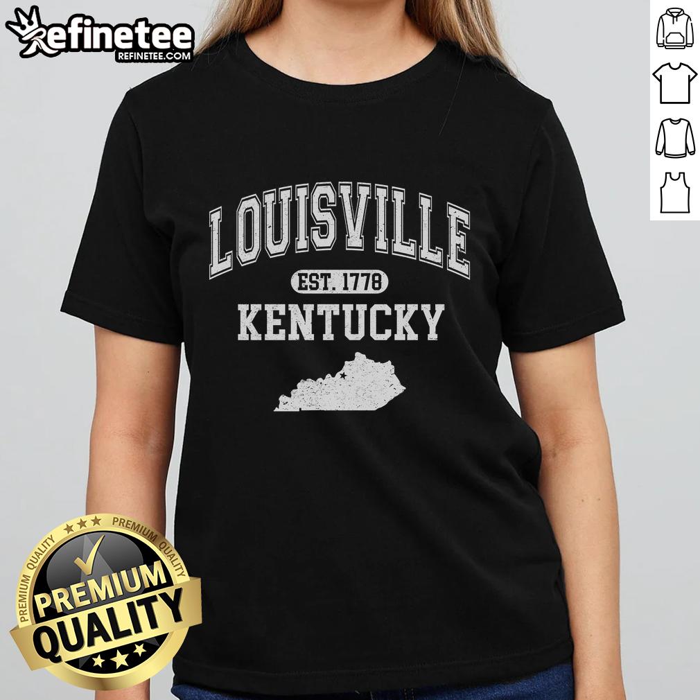 premium-louisville-kentucky-est-1778-varsity-ladies-tee Premium Louisville Kentucky Est 1778 Varsity Ladies Tee in stylish design, perfect for casual wear and showcasing local pride.